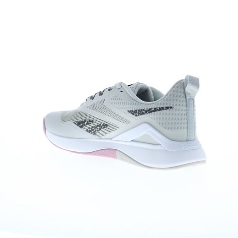 Reebok Nanoflex TR 2.0 Womens Gray Mesh Lace Up Athletic Cross Training Shoes