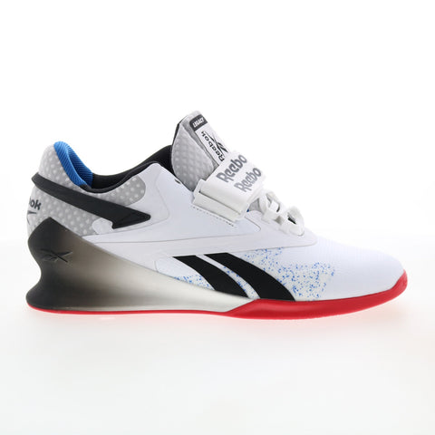 Reebok Legacy Lifter II Mens White Synthetic Athletic Weightlifting Shoes