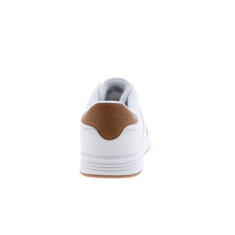 Reebok Club Memt Mens White Leather Lace Up Lifestyle Sneakers Shoes