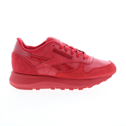 Reebok Classic Leather SP Womens Red Leather Lifestyle Sneakers Shoes