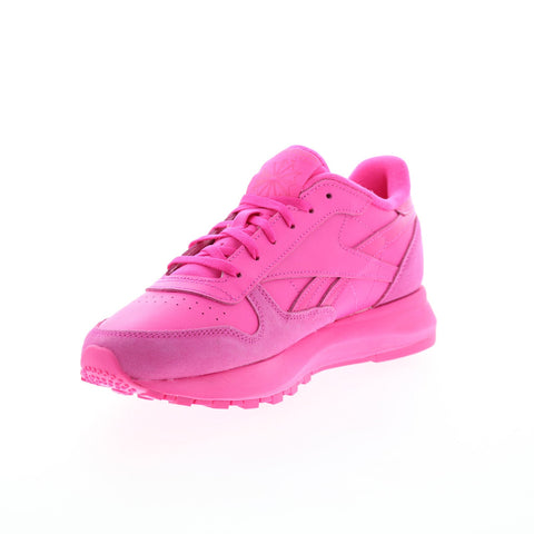 Reebok Classic Leather SP Womens Pink Suede Lifestyle Sneakers Shoes