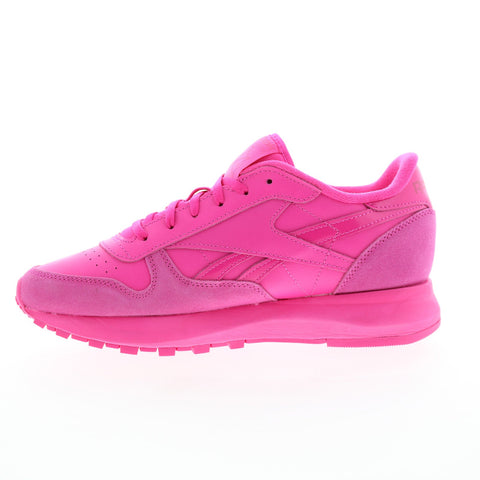 Reebok Classic Leather SP Womens Pink Suede Lifestyle Sneakers Shoes