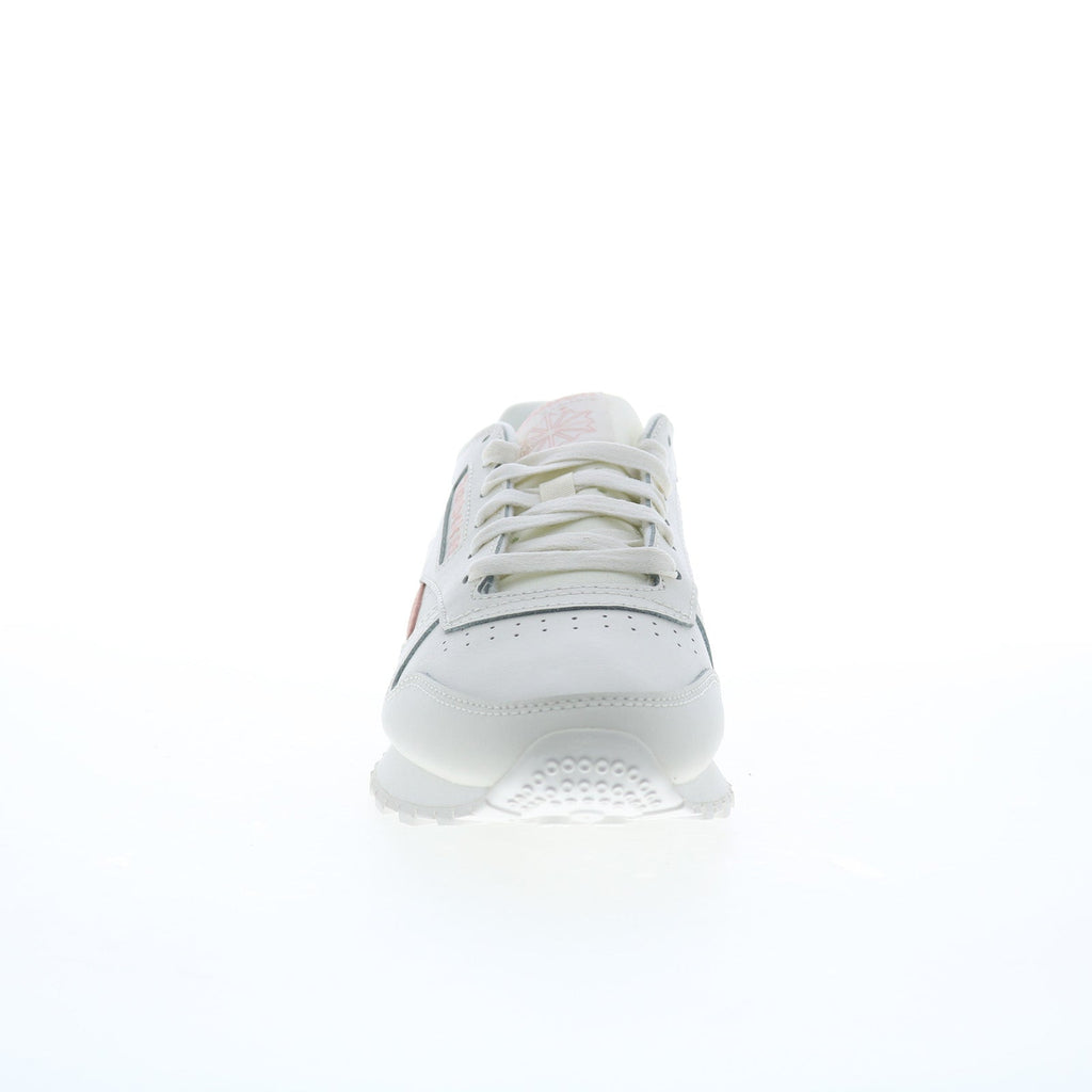 Reebok Classic Leather Womens Beige Leather Lifestyle Sneakers Shoes ...