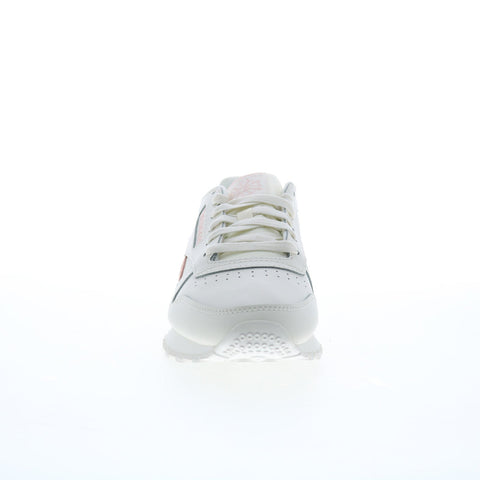 Reebok Classic Leather Womens Beige Leather Lifestyle Sneakers Shoes