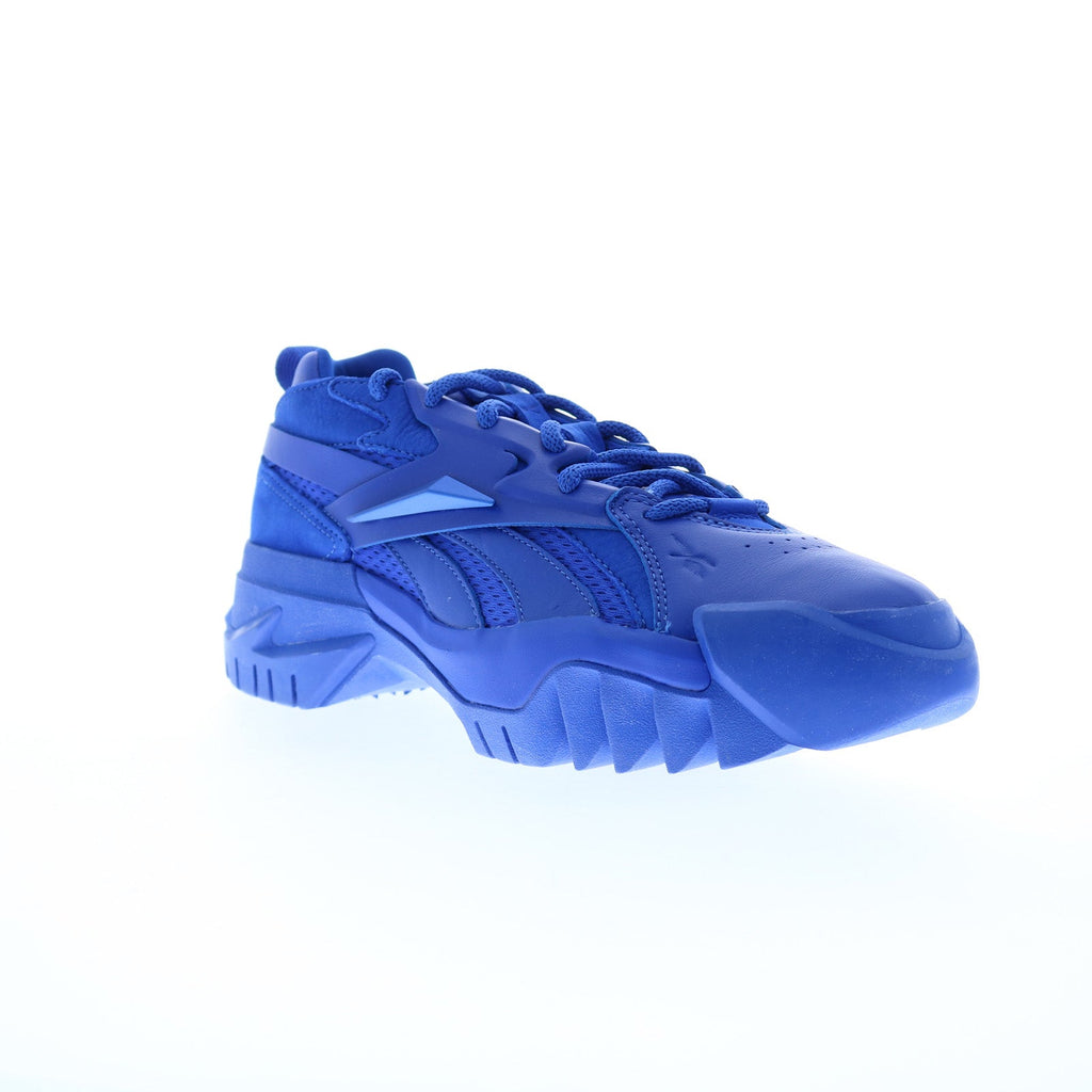 Reebok Club C Cardi B V2 Womens Blue Leather Lifestyle Sneakers Shoes ...