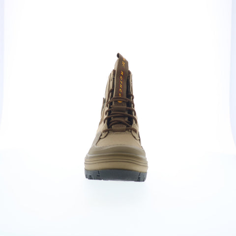 Reebok Club C Cleated Mid Rothco Womens Brown Leather Casual Dress Boots