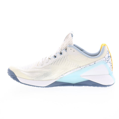 Reebok Nano X1 Grow Mens Beige Canvas Lace Up Athletic Cross Training Shoes