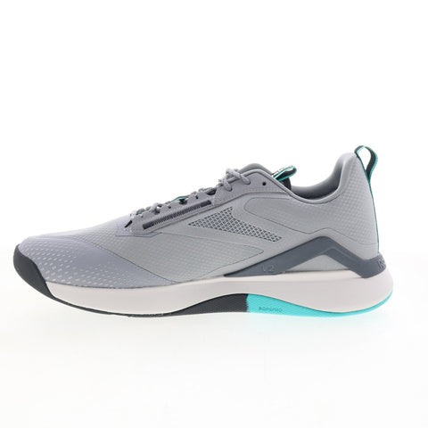 Reebok Nanoflex Aventure TR Mens Gray Canvas Athletic Running Shoes