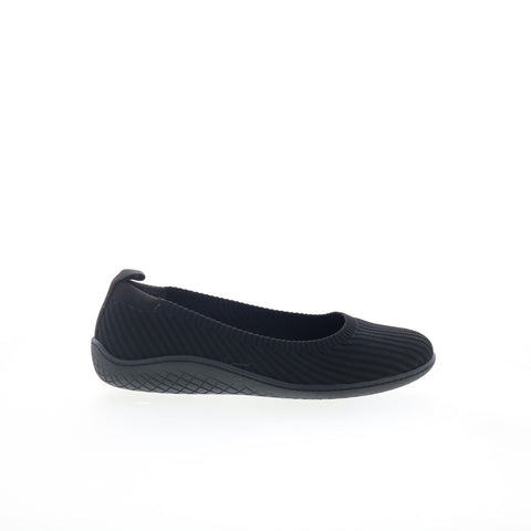 Easy Spirit Gylda 2 SEGYLDA2 Womens Black Mesh Slip On Ballet Flats Shoes
