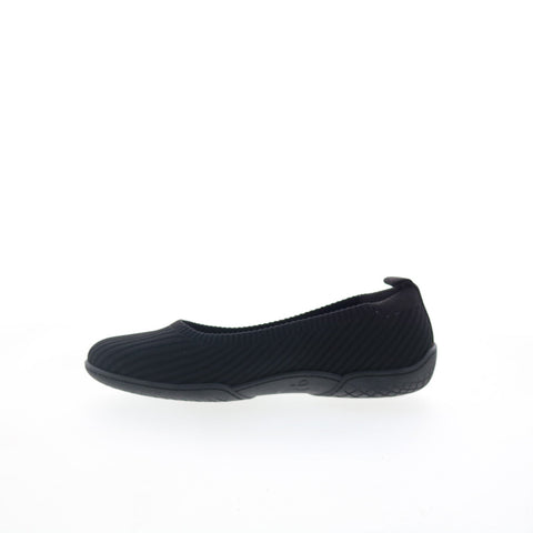 Easy Spirit Gylda 2 SEGYLDA2 Womens Black Mesh Slip On Ballet Flats Shoes