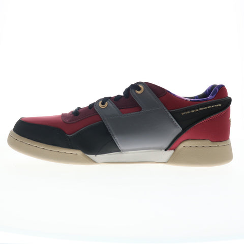 Reebok Workout Plus Street Fighter Mens Burgundy Lifestyle Sneakers Shoes