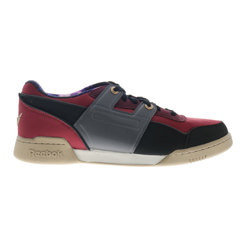 Reebok Workout Plus Street Fighter Mens Burgundy Lifestyle Sneakers Shoes