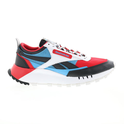 Reebok Classic Leather Legacy Mens Red Mesh Lifestyle Sneakers Shoes