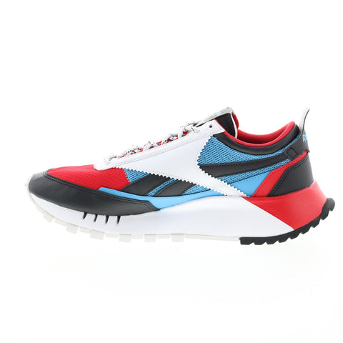 Reebok Classic Leather Legacy Mens Red Mesh Lifestyle Sneakers Shoes