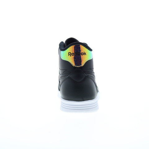 Reebok Club High Top Womens Black Leather Lifestyle Sneakers Shoes