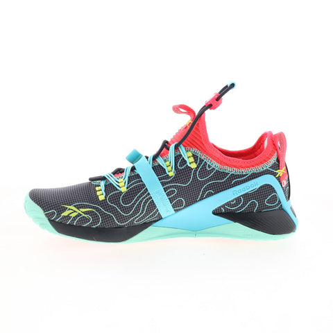 Reebok Nano X1 Froning Mens Black Canvas Athletic Cross Training Shoes