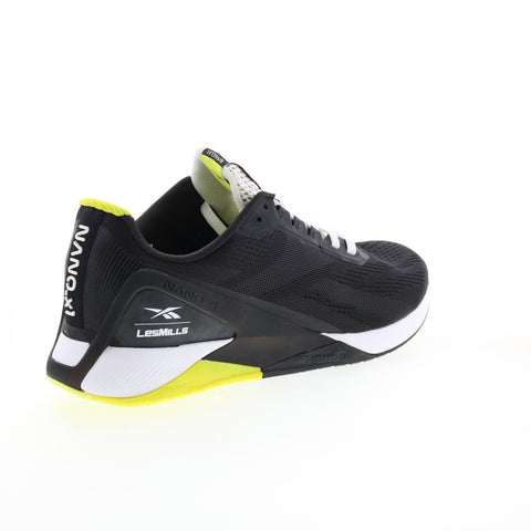 Reebok Nano X1 GZ8949 Mens Black Canvas Athletic Cross Training Shoes