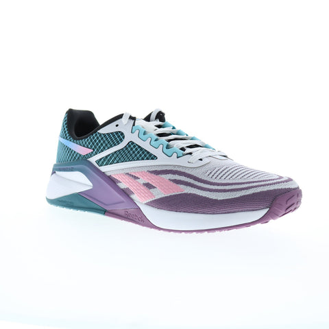 Reebok Nano X2 Mens Purple Canvas Lace Up Athletic Cross Training Shoes