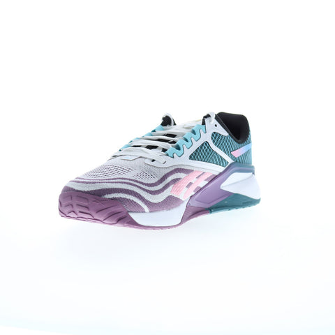 Reebok Nano X2 Mens Purple Canvas Lace Up Athletic Cross Training Shoes