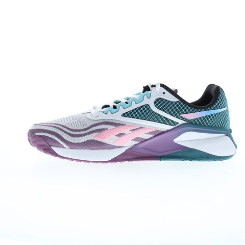 Reebok Nano X2 Mens Purple Canvas Lace Up Athletic Cross Training Shoes