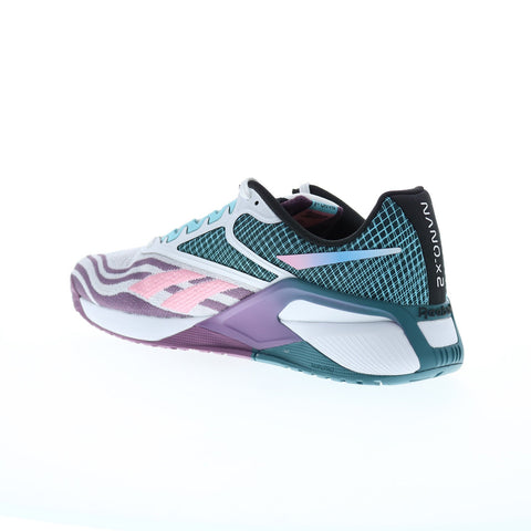 Reebok Nano X2 Mens Purple Canvas Lace Up Athletic Cross Training Shoes