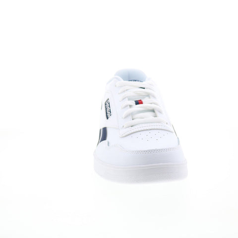 Reebok Court Advance Mens White Leather Lace Up Lifestyle Sneakers Shoes