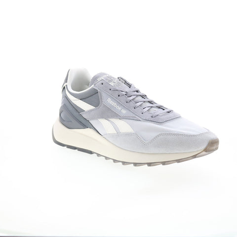 Reebok Classic Leather Legacy AZ Mens Gray Suede Lifestyle Sneakers Shoes