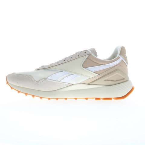 Reebok Classic Leather Legacy AZ Mens Beige Leather Lifestyle Sneakers Shoes