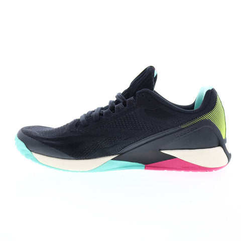 Reebok Nano X1 Vegan Mens Black Canvas Athletic Cross Training Shoes