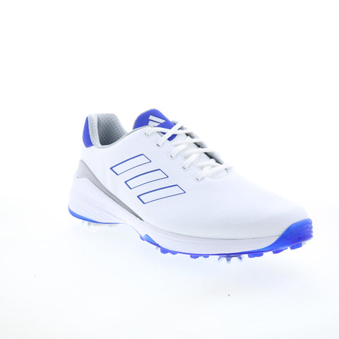 Adidas ZG23 H03673 Mens White Wide Mesh Lace Up Athletic Golf Shoes