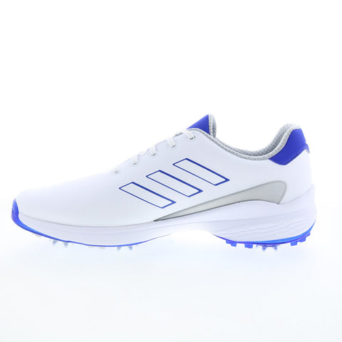 Adidas ZG23 H03673 Mens White Wide Mesh Lace Up Athletic Golf Shoes