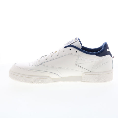 Reebok Club C 85 Mens White Leather Lace Up Lifestyle Sneakers Shoes
