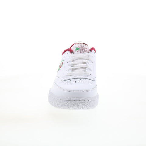 Reebok Club C 85 Mens White Leather Lace Up Lifestyle Sneakers Shoes