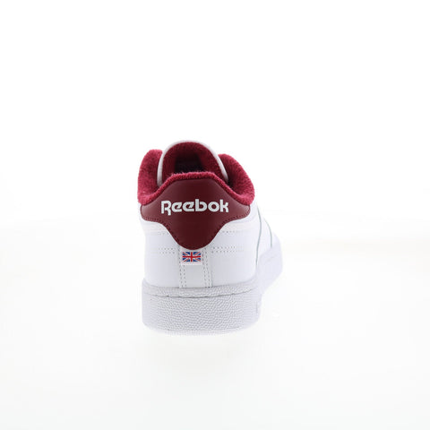 Reebok Club C 85 Mens White Leather Lace Up Lifestyle Sneakers Shoes