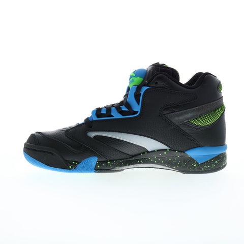 Reebok Shaq Victory Pump Mens Black Leather Lace Up Lifestyle Sneakers Shoes