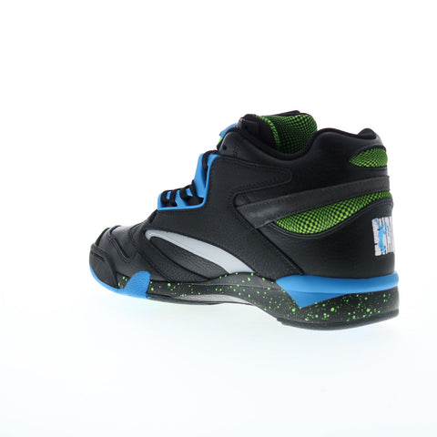 Reebok Shaq Victory Pump Mens Black Leather Lace Up Lifestyle Sneakers Shoes