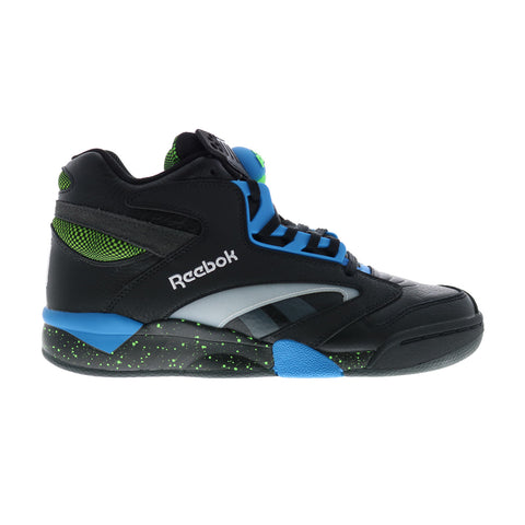 Reebok Shaq Victory Pump Mens Black Leather Lace Up Lifestyle Sneakers Shoes