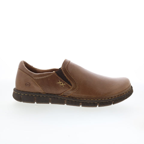 Born Sawyer H16216 Mens Brown Leather Loafers & Slip Ons Casual Shoes