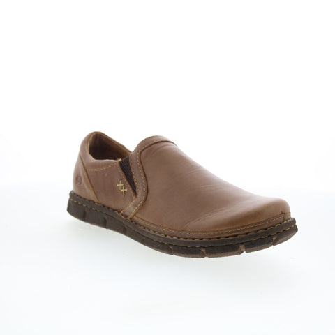 Born Sawyer H16216 Mens Brown Leather Loafers & Slip Ons Casual Shoes