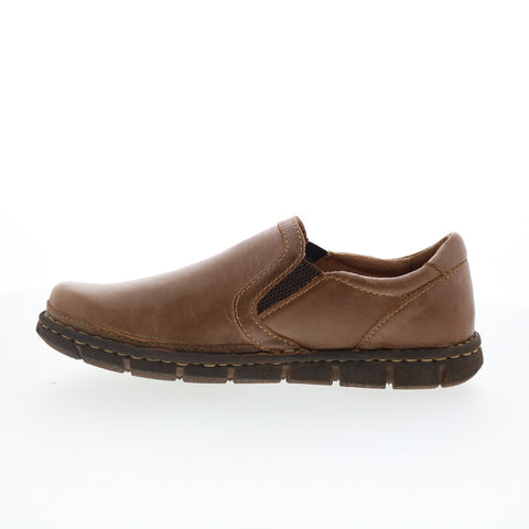Born Sawyer H16216 Mens Brown Leather Loafers & Slip Ons Casual Shoes