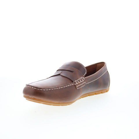 Born Andes H45923 Mens Brown Leather Loafers & Slip Ons Casual Shoes