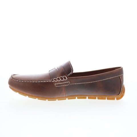 Born Andes H45923 Mens Brown Leather Loafers & Slip Ons Casual Shoes