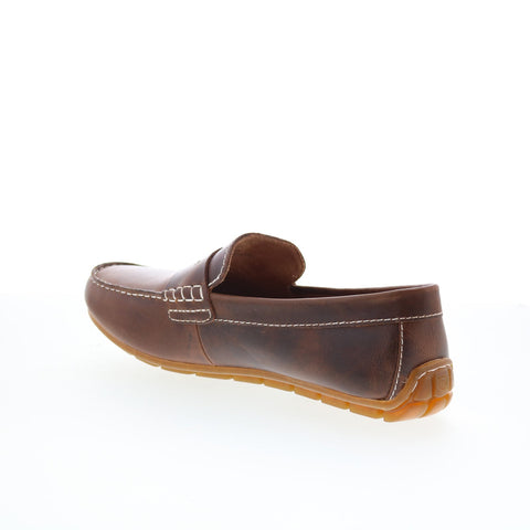 Born Andes H45923 Mens Brown Leather Loafers & Slip Ons Casual Shoes