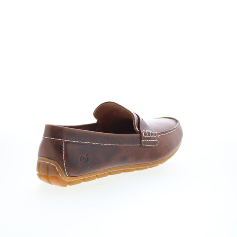 Born Andes H45923 Mens Brown Leather Loafers & Slip Ons Casual Shoes
