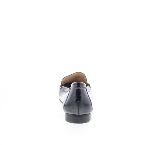 Hush Puppies Yorktese H509360 Womens Black Leather Loafer Flats Shoes