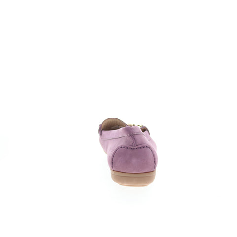 Hush Puppies Renita H509672 Womens Purple Nubuck Loafer Flats Shoes