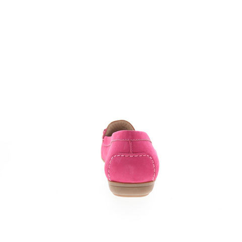 Hush Puppies Renita H509673 Womens Pink Nubuck Slip On Loafer Flats Shoes