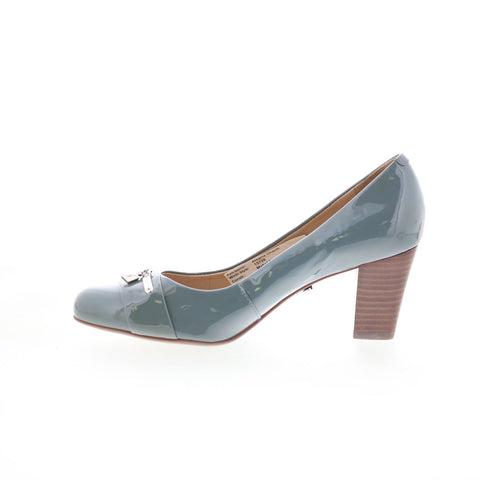 Hush Puppies Alegria Charm H509678 Womens Gray Leather Pumps Heels Shoes