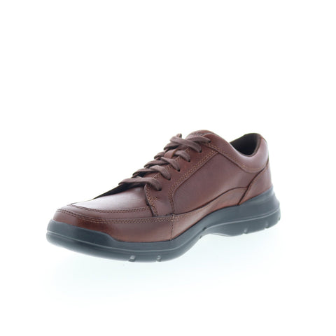 Rockport Junction Point Lace To Toe Mens Brown Oxfords Casual Shoes