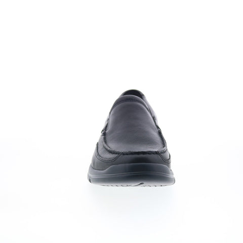 Rockport Junction Point Mens Black Wide Casual Loafers & Slip Ons Shoes